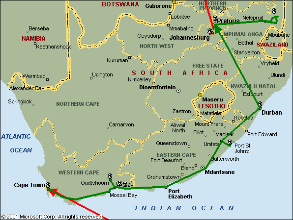 World Trip, South Africa